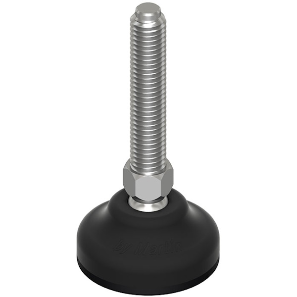 Martin Piede INOX A2 Base Plastica Snodato 30° Antiscivolo D.MM 40 - MARTIN - Immagine 3